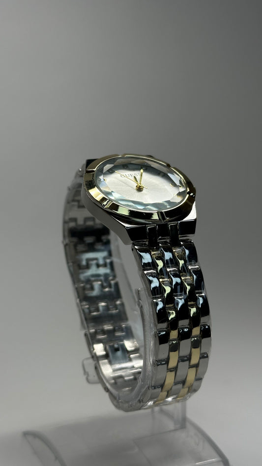 Dazzling Two-Tone with Crystal Accents - Zyro