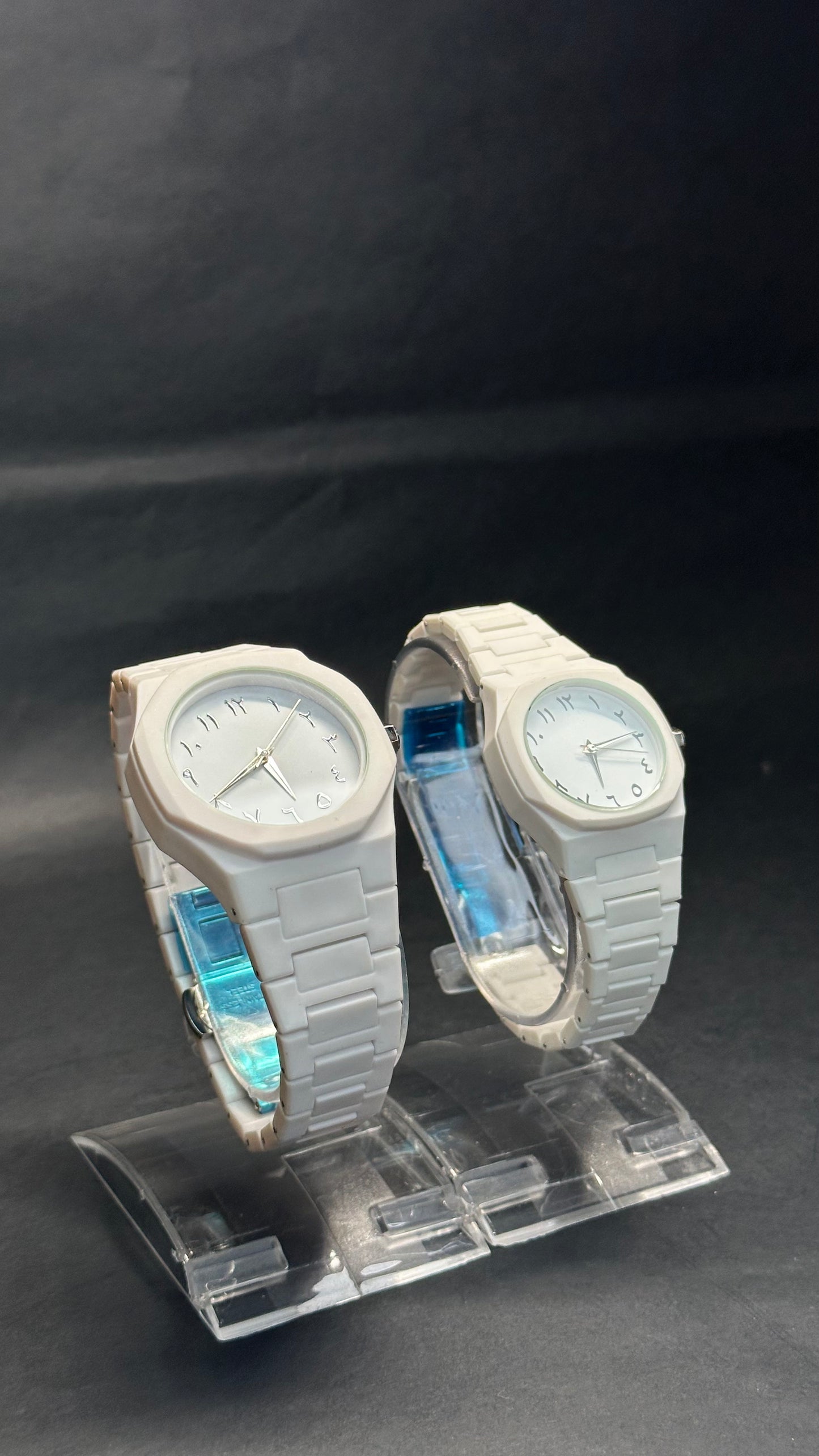 White Arabic Couple Watch Set - Zyro