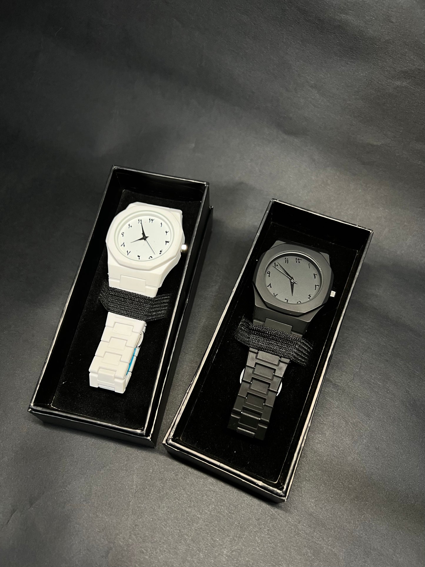The Perfect Combo โ Black & White Arabic Watches! - Zyro