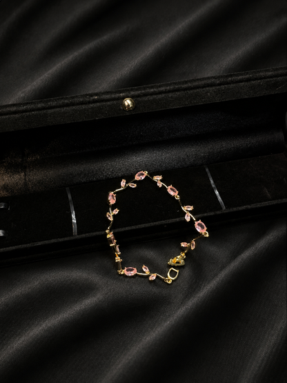 Tulip Bloom Bracelet – Floral Crystal Bracelet
