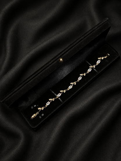 Tulip Bloom Bracelet – Floral Crystal Bracelet