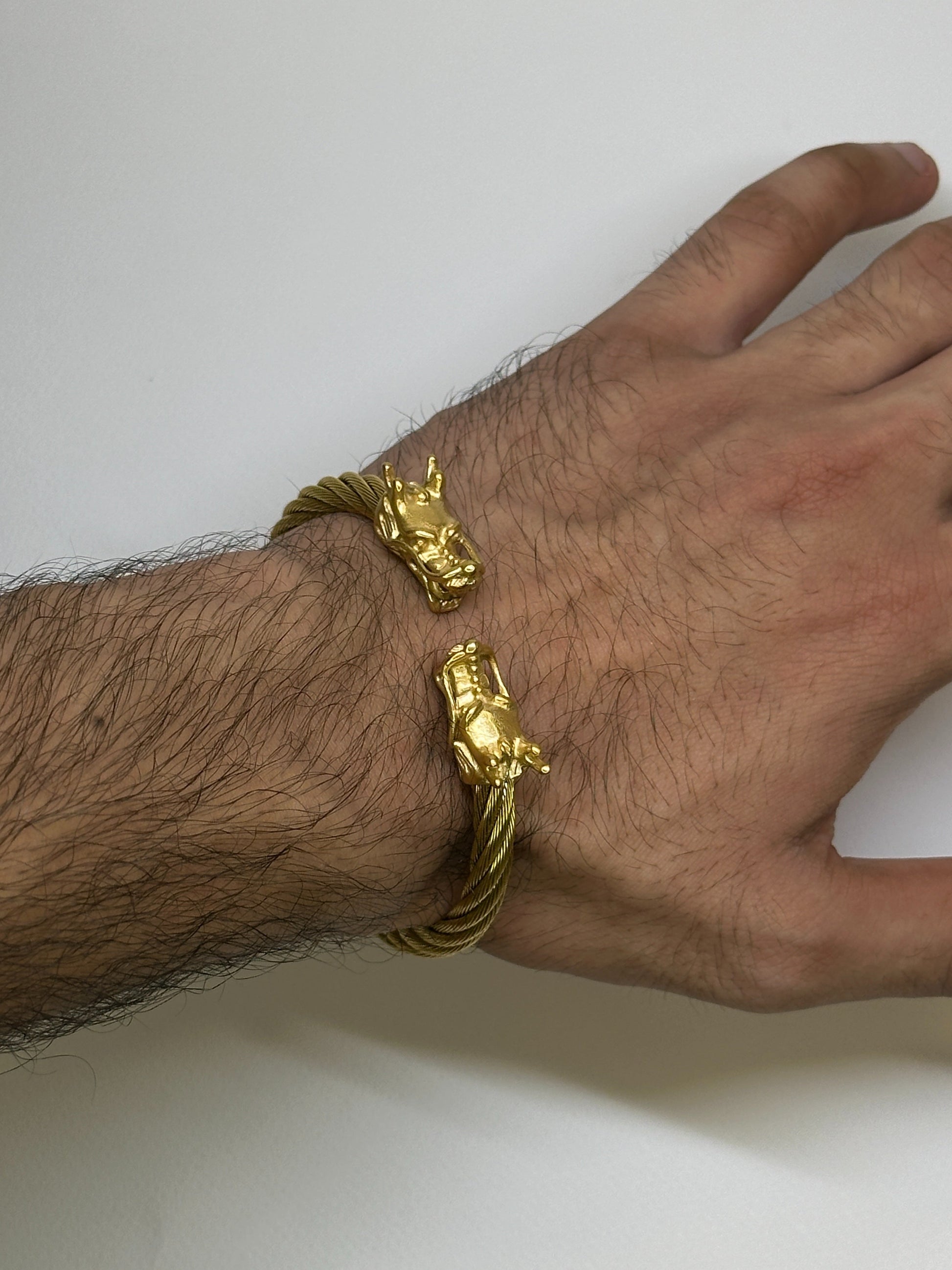Golden Panther Cuff Bracelet Zyro