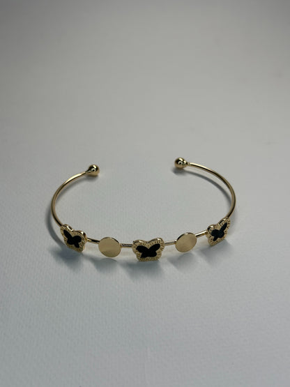 Gold Butterfly Cuff Bracelet Zyro
