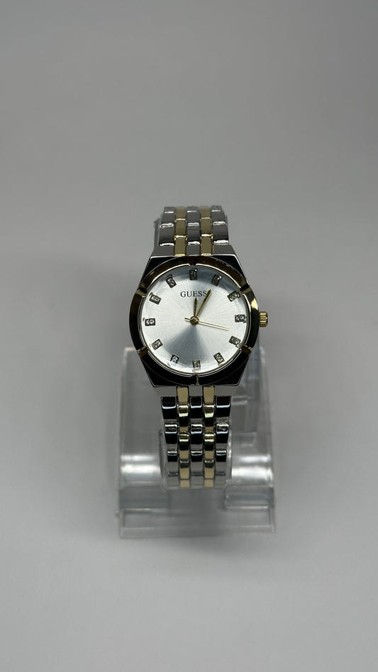 Dazzling Two-Tone with Crystal Accents - Zyro