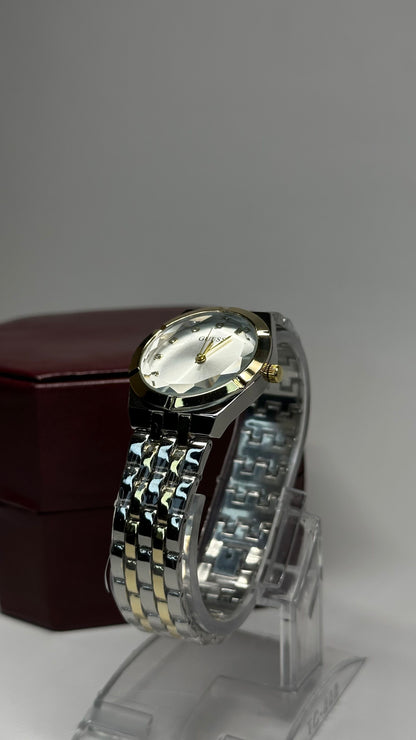 Dazzling Two-Tone with Crystal Accents - Zyro