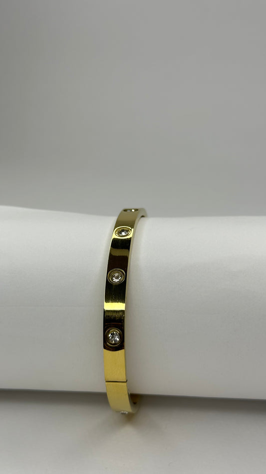 Radiant Charm Bangle with Crystal Detailing - Zyro