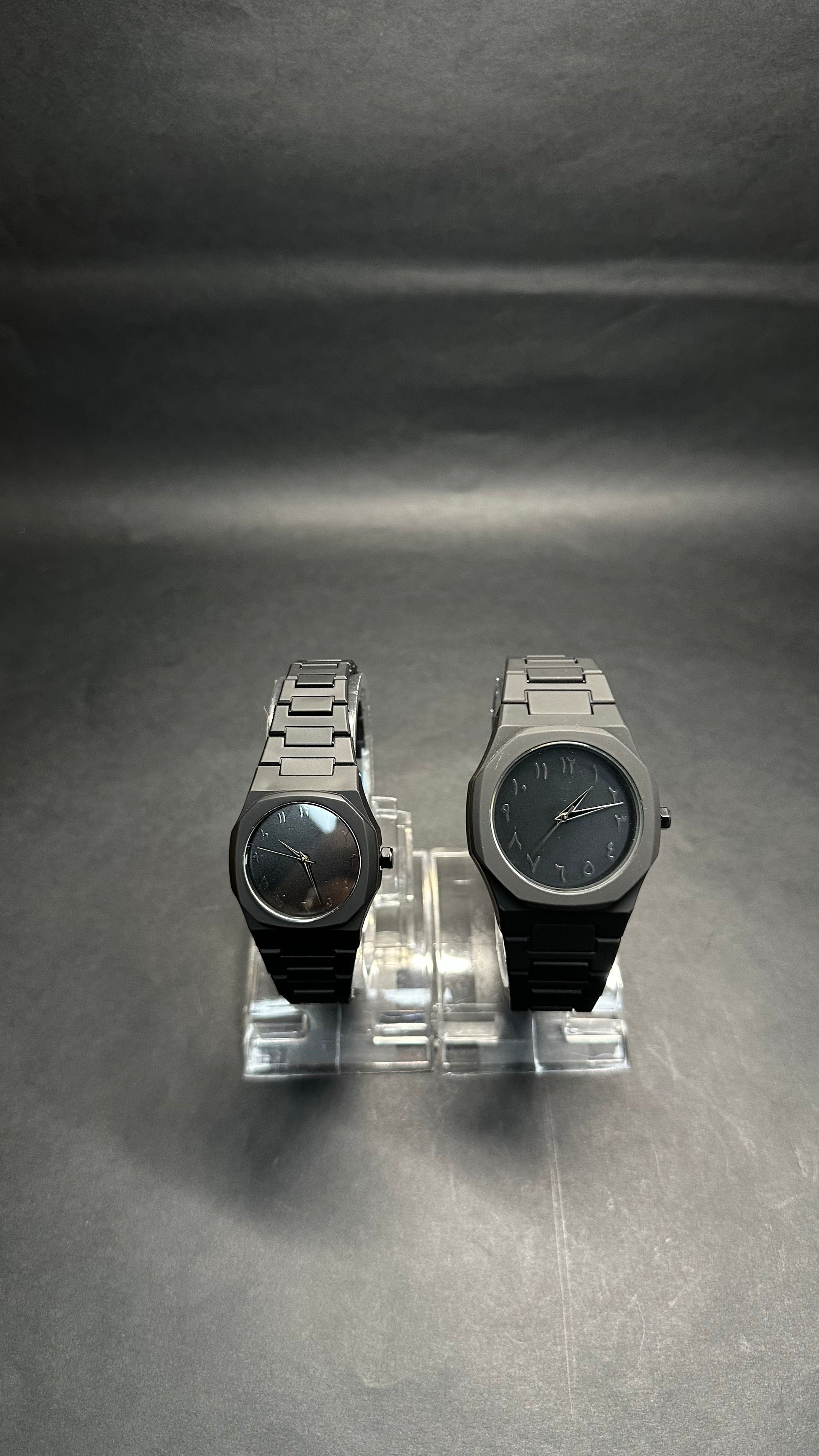 Black Arabic Couple Watch Set - Zyro